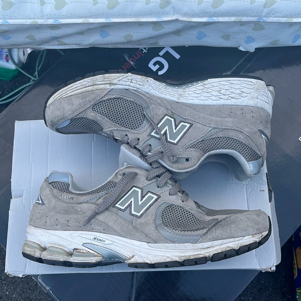 New Balance Gray and Silver Sneakers